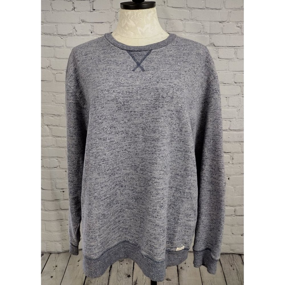 Original Weatherproof Vintage Heather Blue Sweater XL Men's Pullover Crewneck